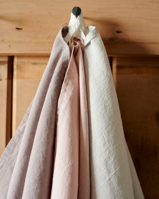 Washed linen hand towels in beautiful soft shades of provence
