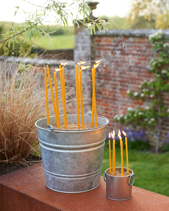 Bundle of beeswax candles-pencil