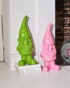 Brightly Coloured Large Standing Gnome- Pink