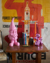 Brightly Coloured Large Standing Gnome- Pink