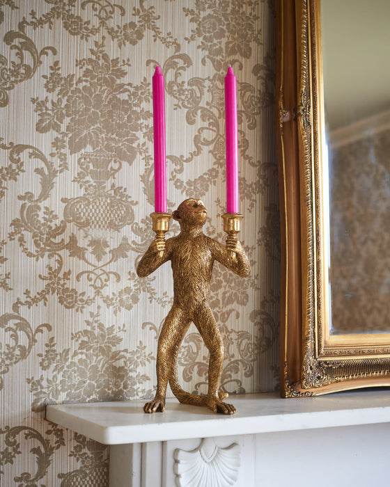 gold monkey candelabra