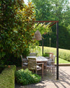 woven rattan planter with plastic liner