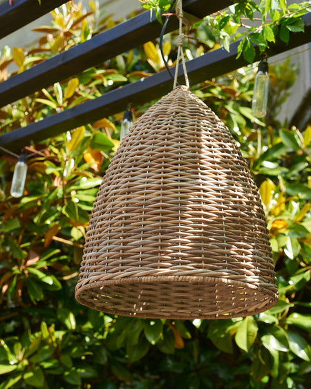 natural RATTAN LAMPSHADE