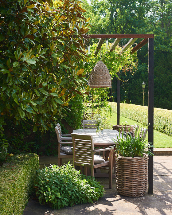 natural RATTAN LAMPSHADE