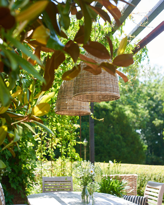natural RATTAN LAMPSHADE