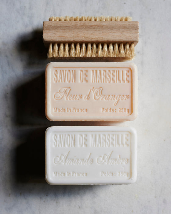 Soft light bristle nail brush in beechwood