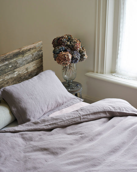 French linen duvet covers & pillows in shades of Provence.