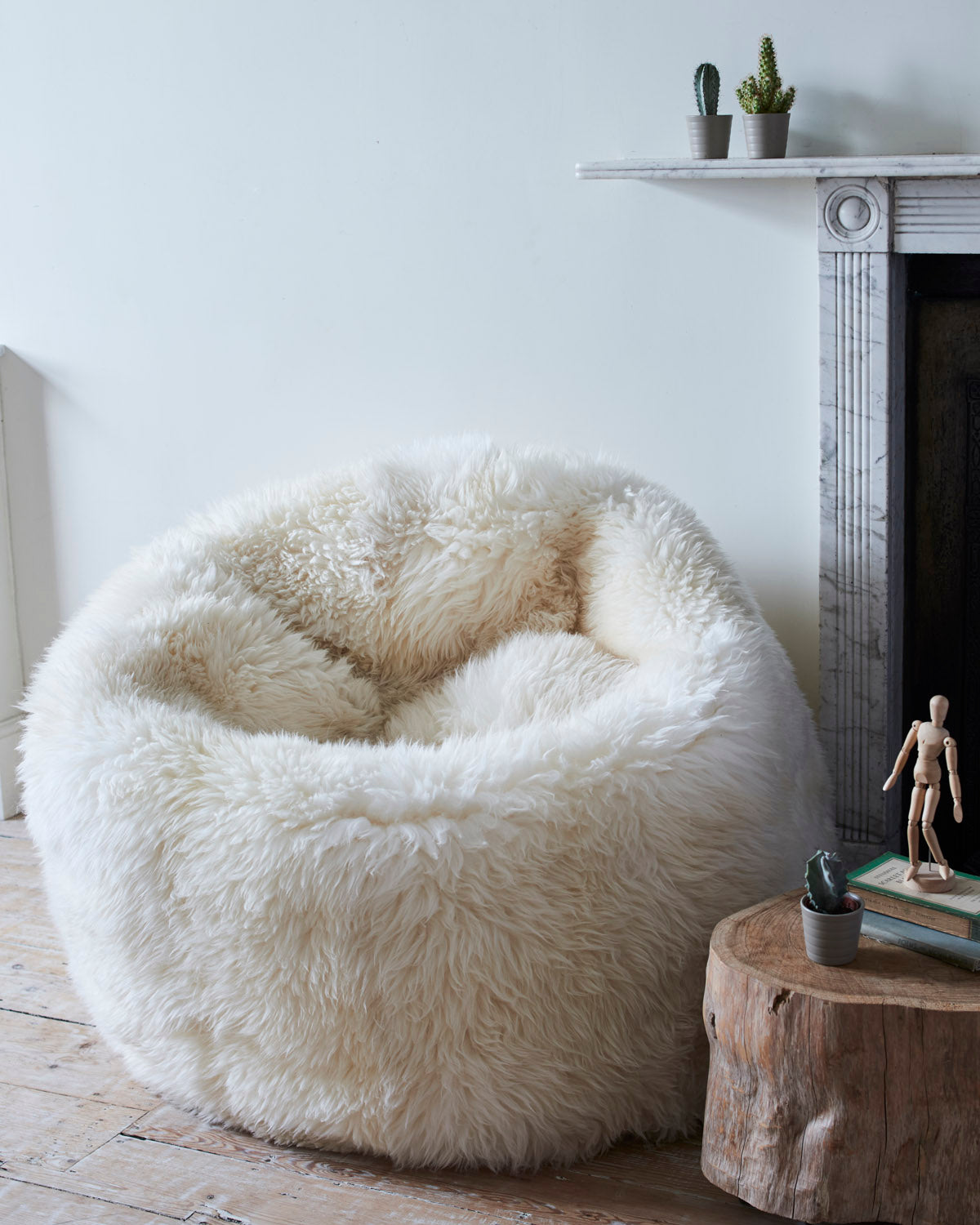Off white bean bag sale