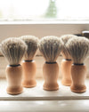 Luxury shaving brush- Badger bristle mounted in beechwood