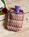 100% merino lambswool retro hot water bottle covers.