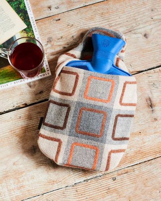 100% merino lambswool retro hot water bottle covers.