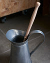 Beechwood toilet brush & Zinc brush holder.