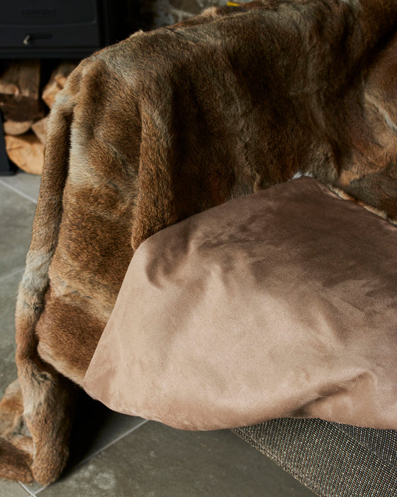Beautiful luxurious full rabbit fur throw