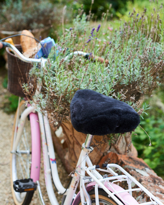 100% wool bicycle seat cover