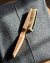 luxury cashmere brush in oiled beechwood