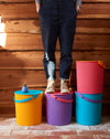 Brightly Coloured Japanese Utility storage buckets
