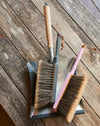 Beechwood split horse hair dust brush with leather loop