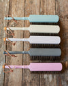 Beechwood split horse hair dust brush with leather loop