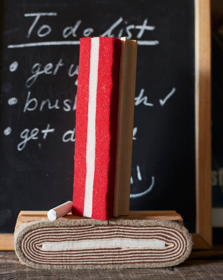 Traditional felt blackboard duster - Red