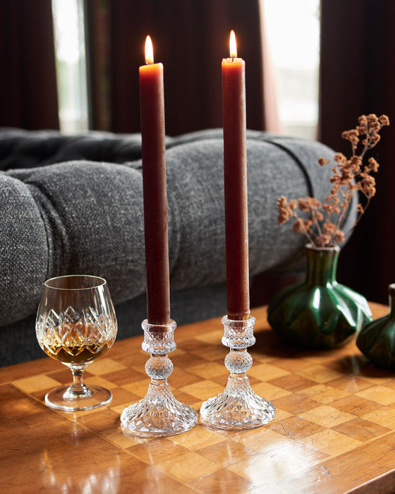 Glass Candlestick - Harlequin