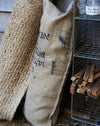 Hessian reclaimed coffee sack bolster.