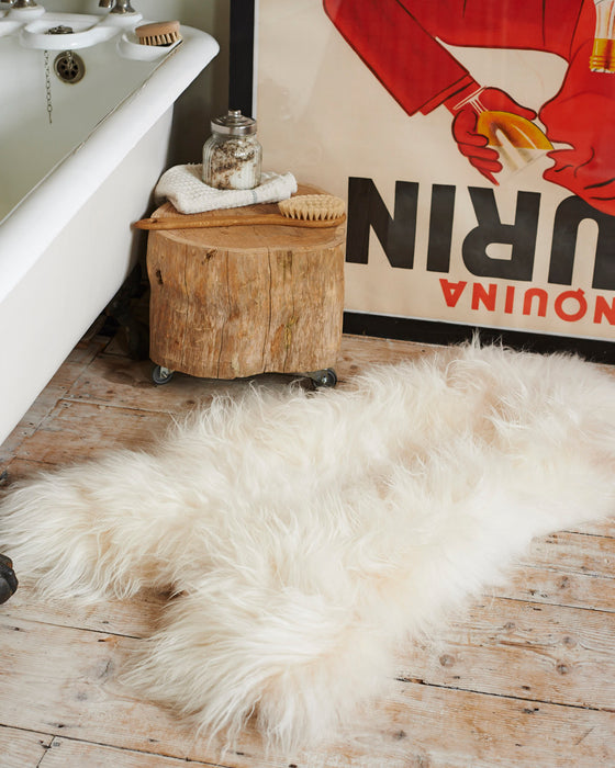 Icelandic sheepskin rugs.