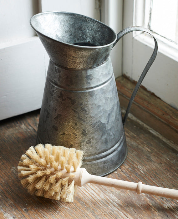 Beechwood toilet brush & Zinc brush holder.