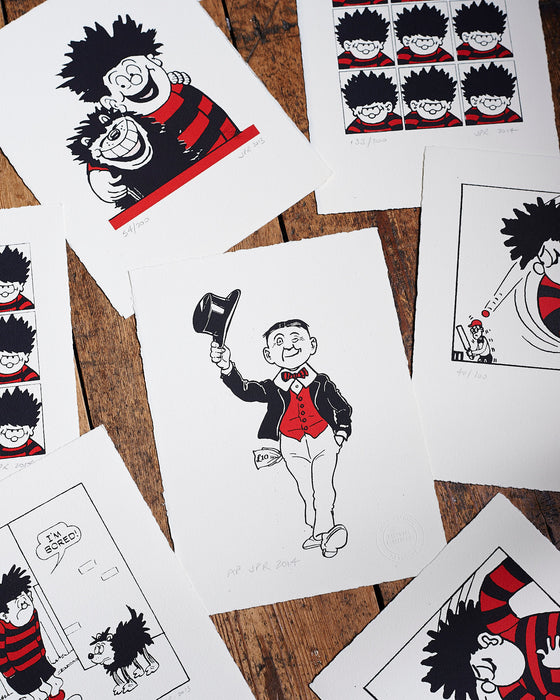 Dennis The Menace hand printed in the UK limited edition screen prints