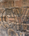 3D Galvanised Metal wire Cycle signs - Cycle