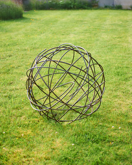 circular steel sculpture
