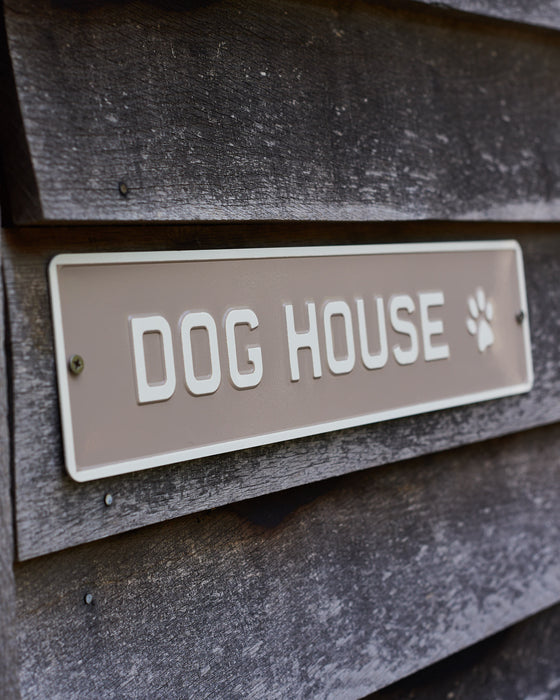 Dog house metal signs
