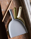 Handmade horsehair brush with moulded dustpan set