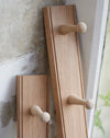 Traditional oak shaker peg rails