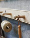 Traditional oak shaker peg rails