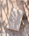 small hand painted grey striped vase in gift box