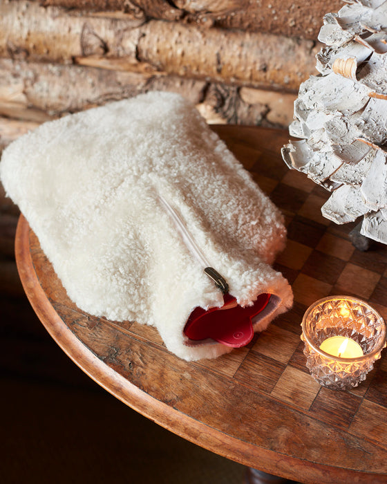 Cosy 100% Swedish sheepskin Hot Water Bottle Cover