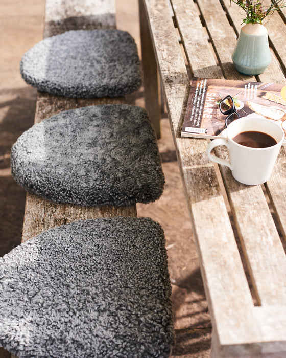 luxurious padded wool seat cushion