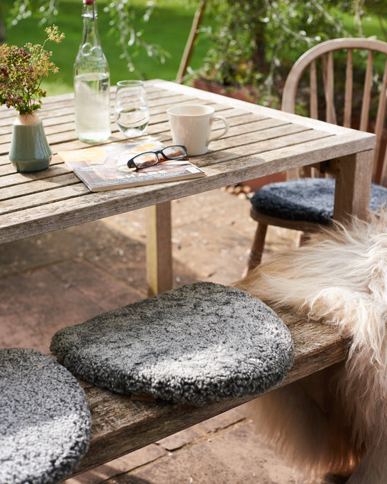 luxurious padded wool seat cushion