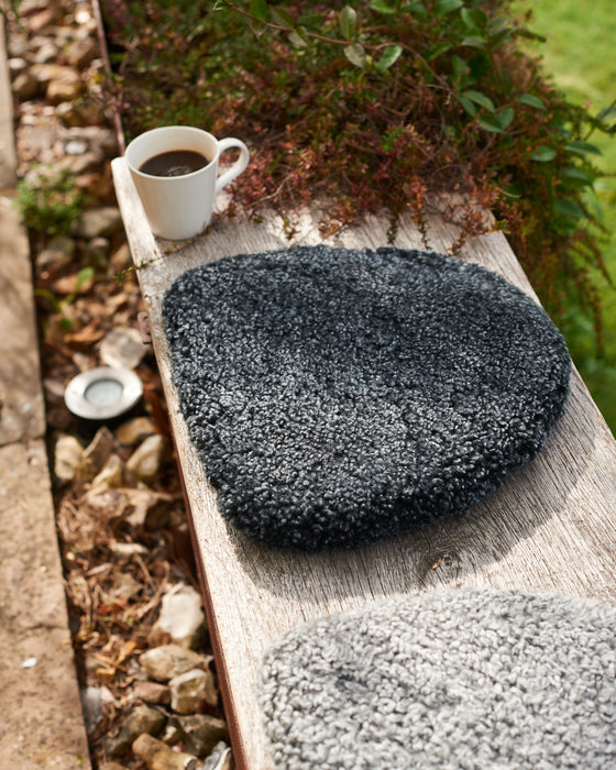 luxurious padded wool seat cushion