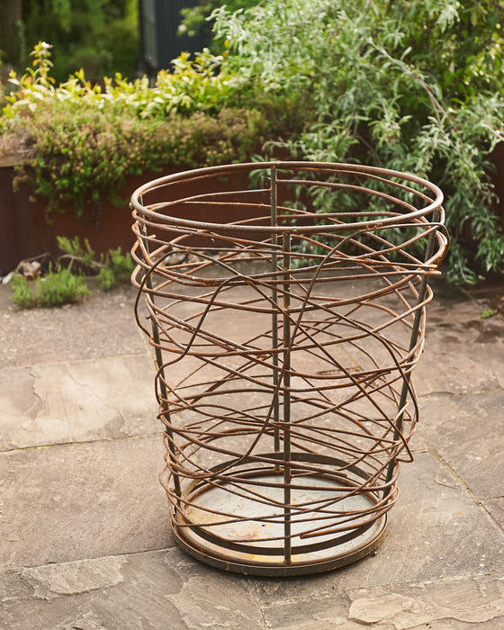 Bespoke twisted metal brazier