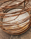 Bespoke twisted metal brazier floor panel