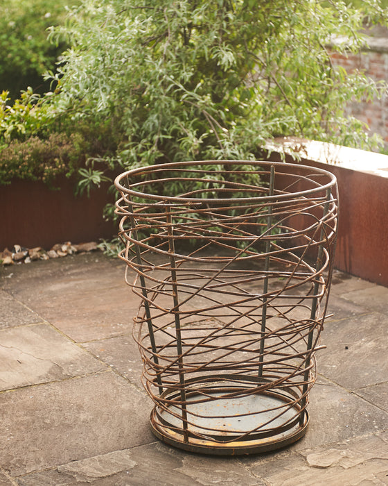 Bespoke twisted metal brazier