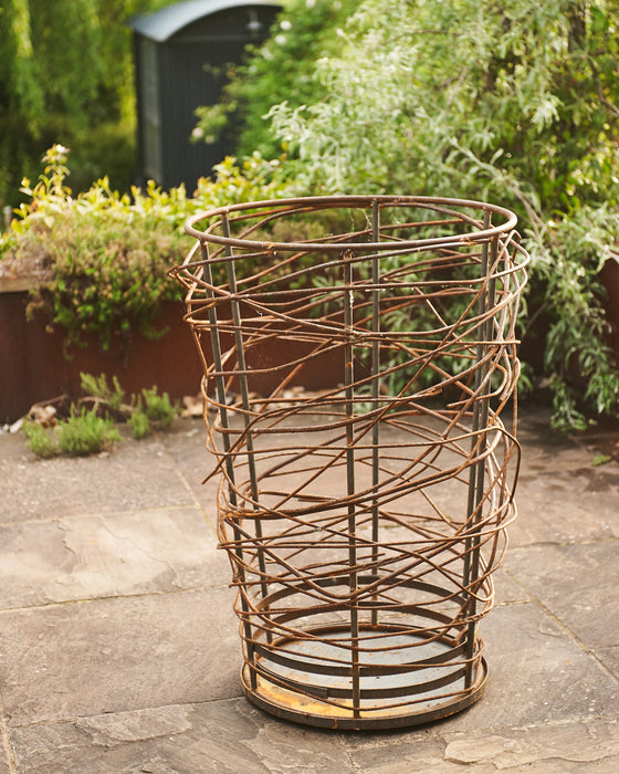 Bespoke twisted metal brazier