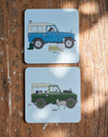 Classic Series2/3 Land Rover drinks coaster.