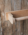 Traditional kitchen roll holder in solid oak